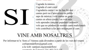 Informació per formar part del Cor Lo Pom de Flors