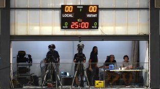 Es va inaugurar el nou emplaçament per als mitjans de comunicació. Foto: JL Gil