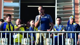 Quan es va assolir l’ascens, tot el club en va gaudir, directiva, jugadors i aficionats