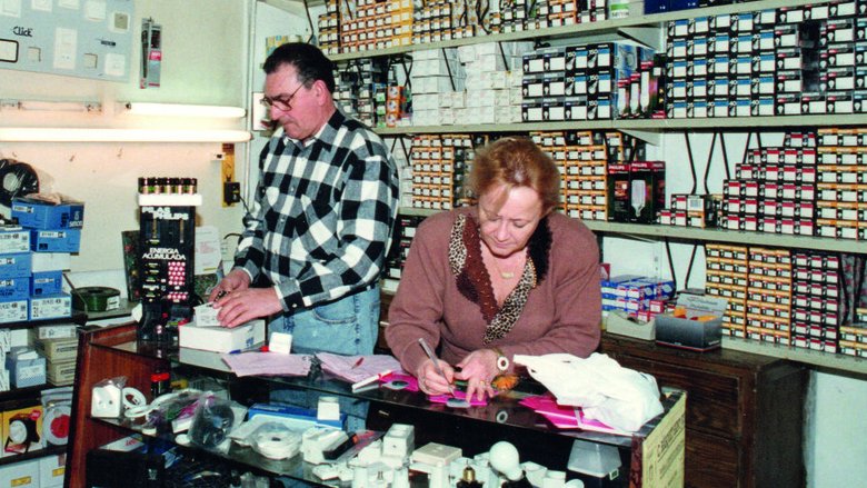 En Ferran i la M. Teresa (pares d’en Joan) quan el negoci era portat per ells