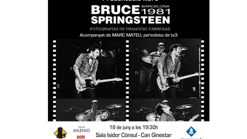Francesc Fàbregas presenta un nou llibre de fotografies de Bruce Springsteen
